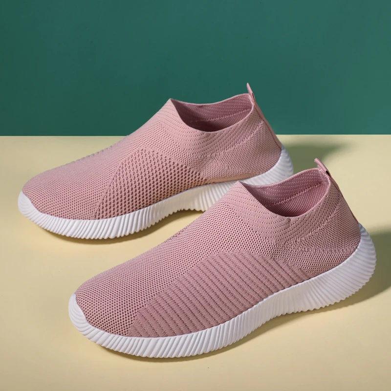 Women Sneakers High Quality Women Tennis Shoes Slip on Flats Shoes Women Loafers Tenis Feminino Walking Flat  Zapatillas