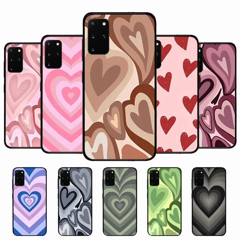 

Heart Circle Phone Case for Samsung S10 21 20 9 8 plus lite S20 UlTRA 7edge