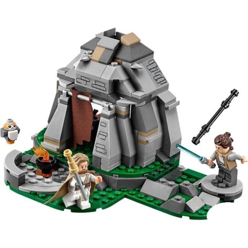 Космический фильм 241 шт. тренировочные строительные блоки Ahch-To Island 75200 модель