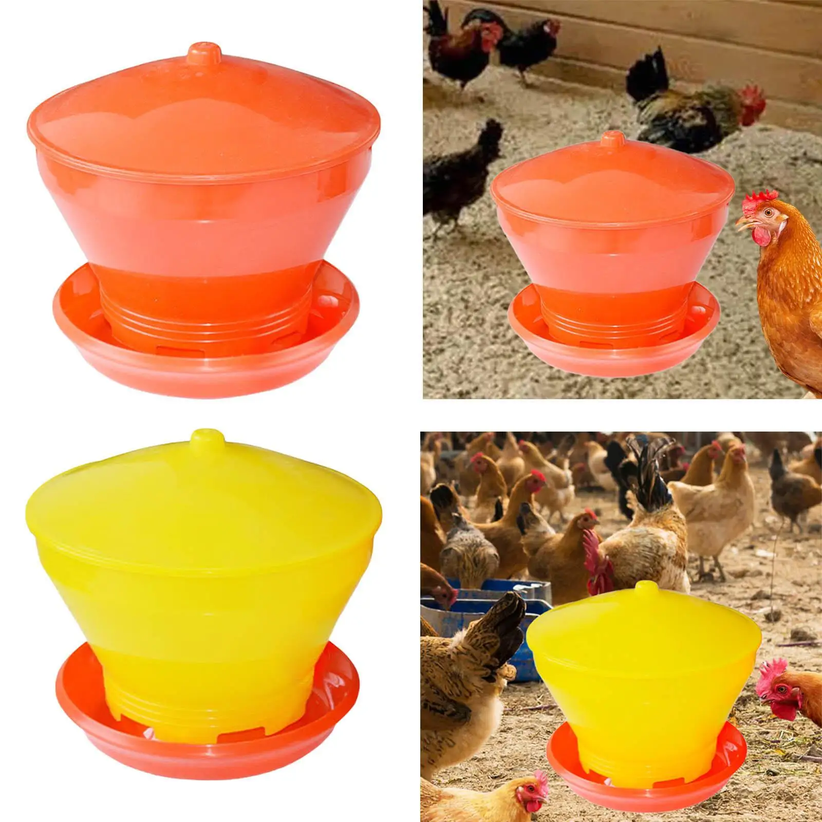 Автоматическая кормушка для цыплят гусиная большой емкости зеркальный
