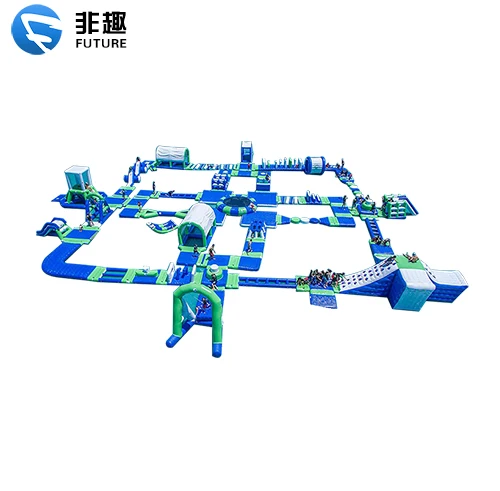 

Adult Giant Slide Commercial Kids Floating Obstacle Course Equipment Sport Game Aquapark Price Inflatable Water Park For Sale