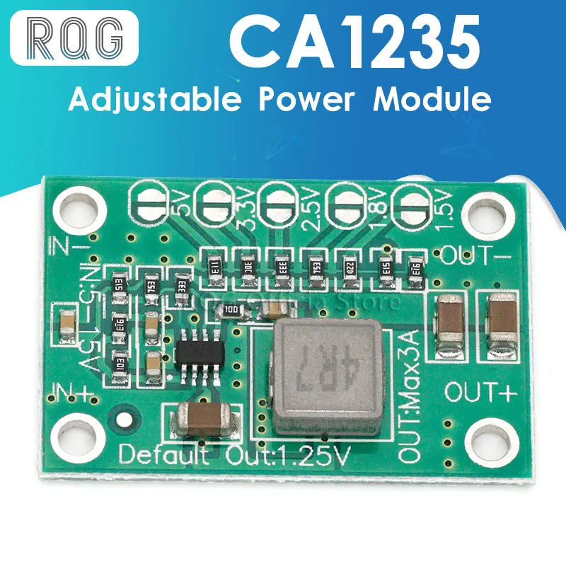 

CA1235 Adjustable Power Module CA-1235 Buck Power Module 1.25V 1.5 1.8 2.5 3.3 5V Output 5-16V Input Step-Down Power Supply