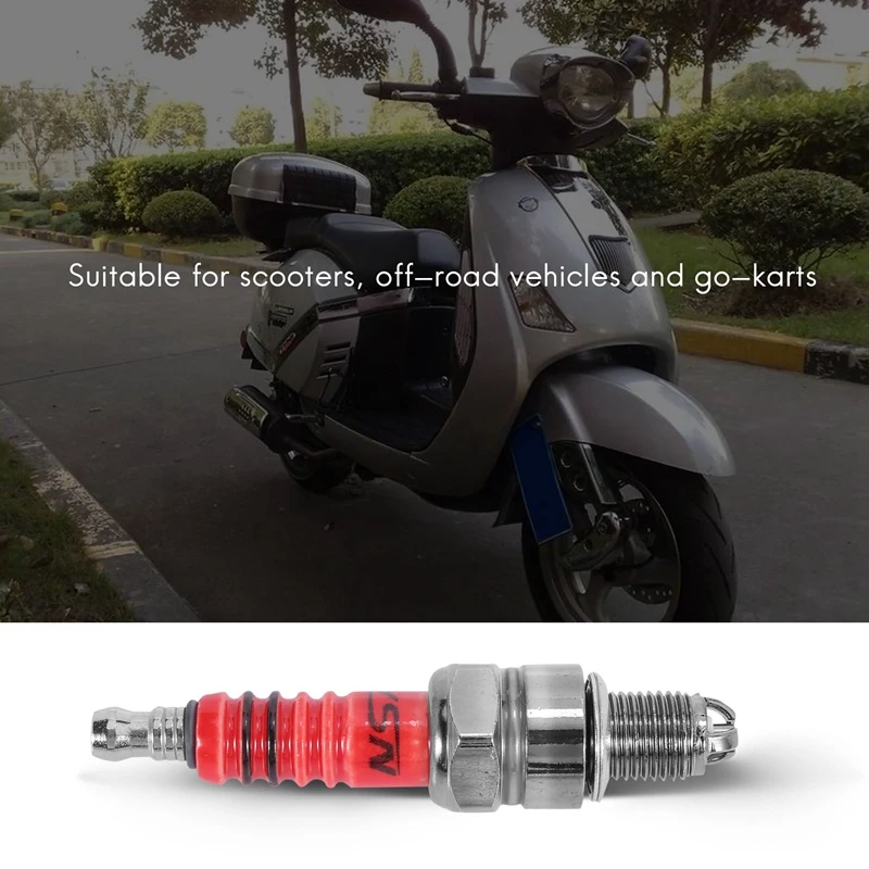 Комплект из 2 гоночных 3 электроды свечи зажигания A7tc для 50 куб. См 110 125 150 Atv Скутер