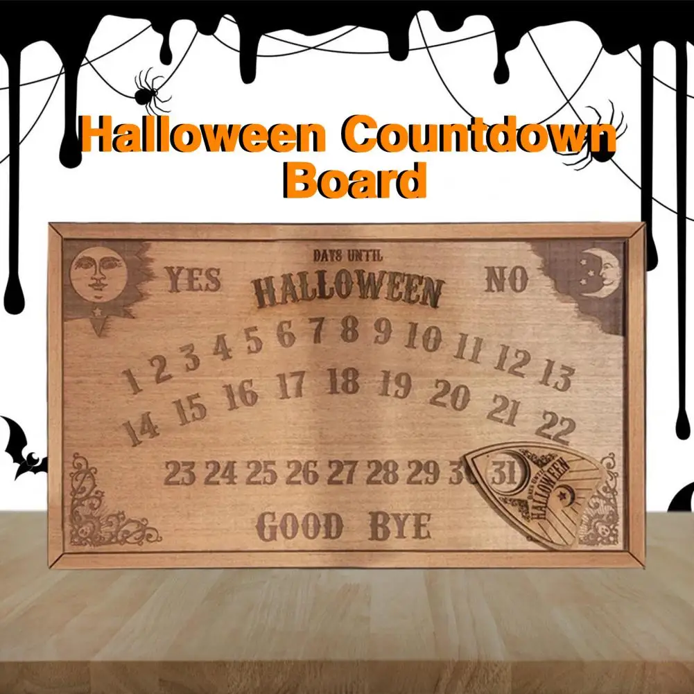 

Halloween Home Decoration Festive Wooden Halloween Countdown Calendar Durable Reusable Home Decorations Halloween Countdown