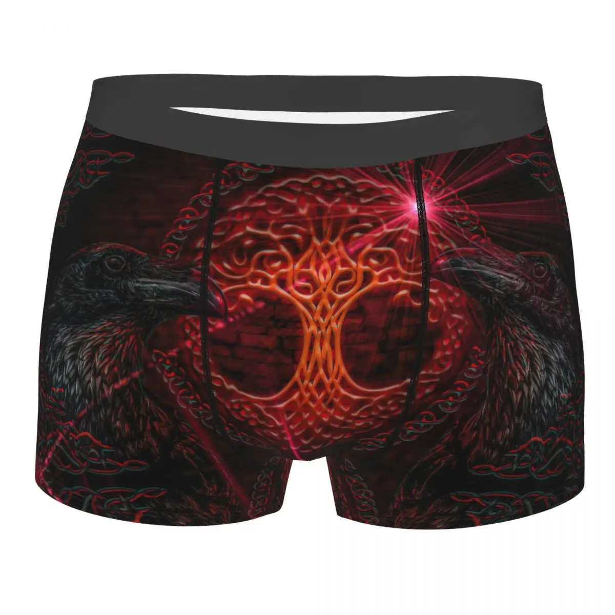 

Black Bird Vikings Viking Wicing Underpants Homme Panties Man Underwear Sexy Shorts Boxer Briefs