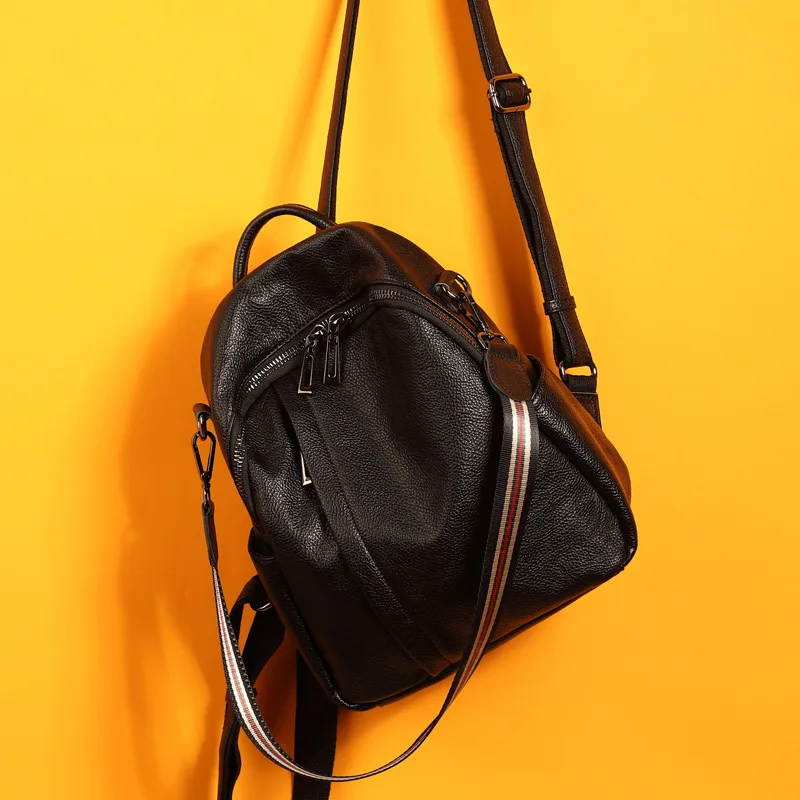 

2022 New Design Women's Bag Leather Bag Backpack Large Capacity High Quality