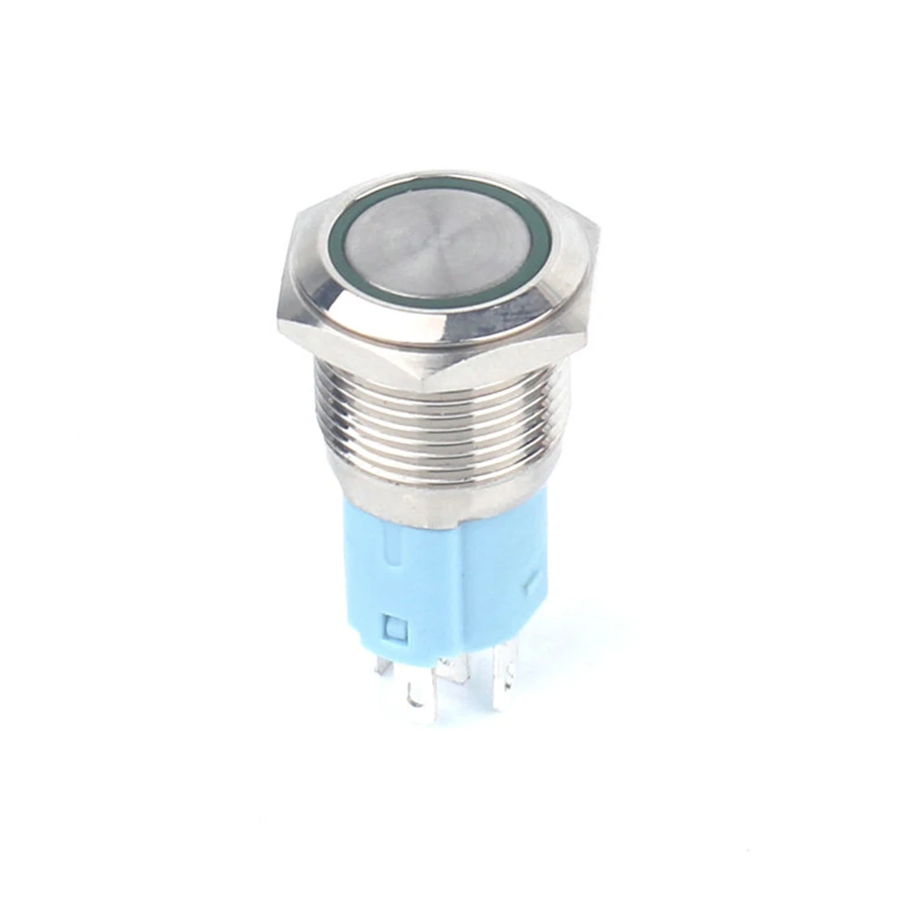 16309F Llluminated Ring Led Мгновенный 16 мм Электрический переключатель 1NO1NC Modern