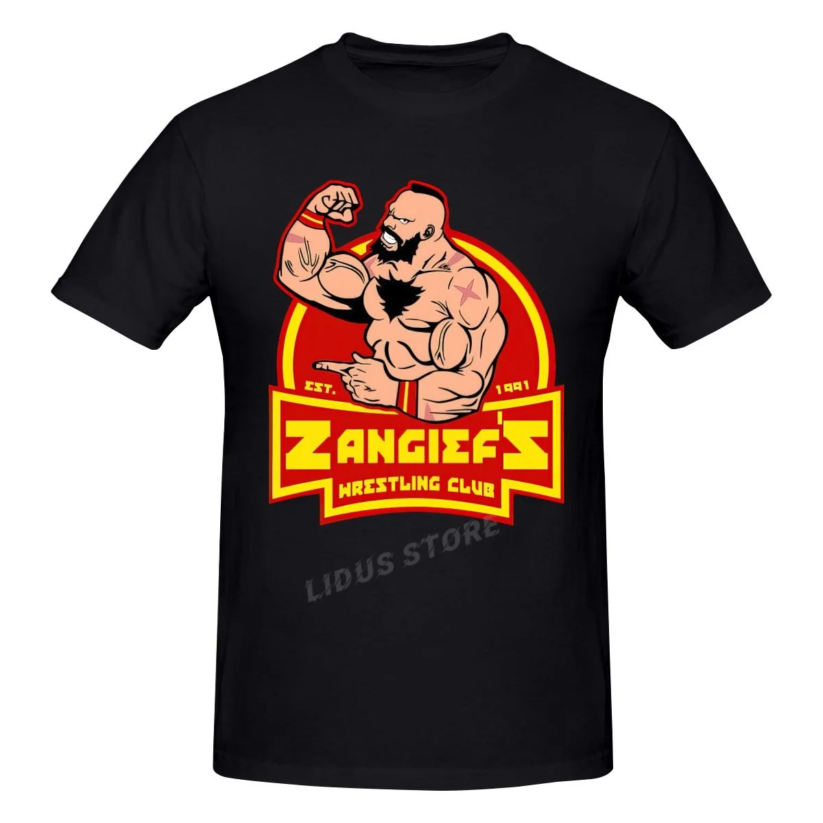 

Zangiefs Wrestling Club T Shirt Summer Pure Cotton Crew Neck Tees Short Sleeve Summer Tee Shirts Fashion Casual Tshirt