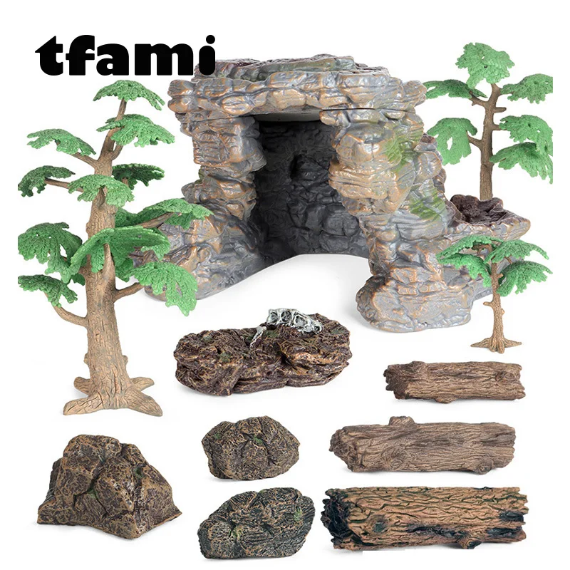 TFAMI серия растений, имитация кактуса, большое дерево, искусство для детей, модели деревьев, игрушки высокого качества, игрушки для детей, подарок на день рождения