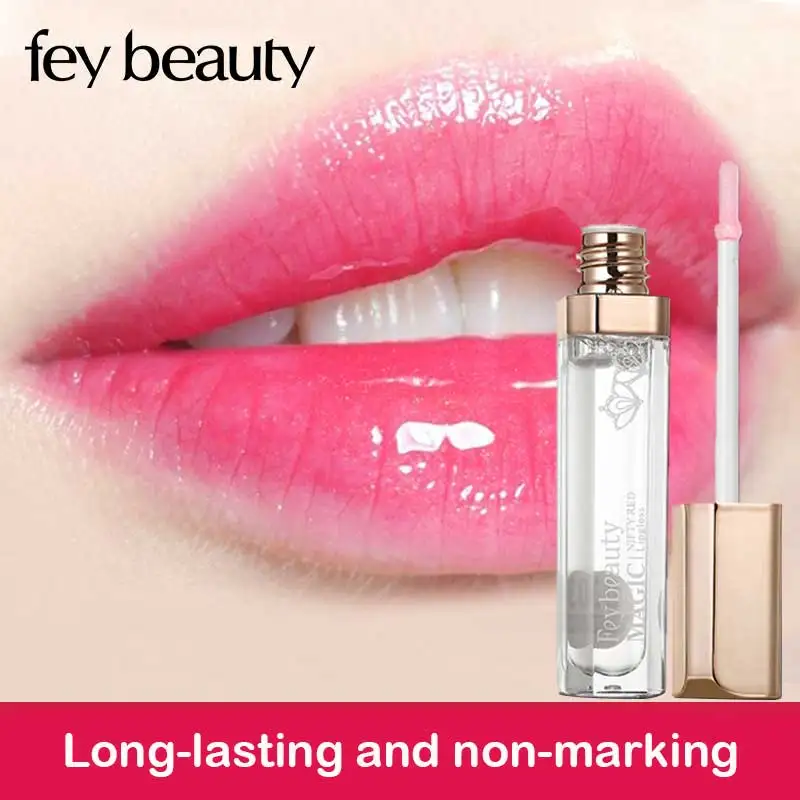 

Прозрачный цвет, меняющий блеск для губ, мгновенный эффект, блеск для губ, блеск, блеск, бальзам для губ, увлажнитель длительного действия, ма...