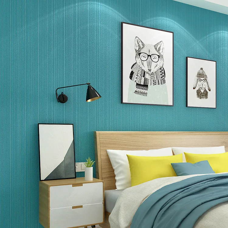 

3d Plain Color Pinstripe Wallpaper Bedroom Warm Living Room Background Wall Hotel Hotel Wallpaper 3d Wallpaper Wallpap