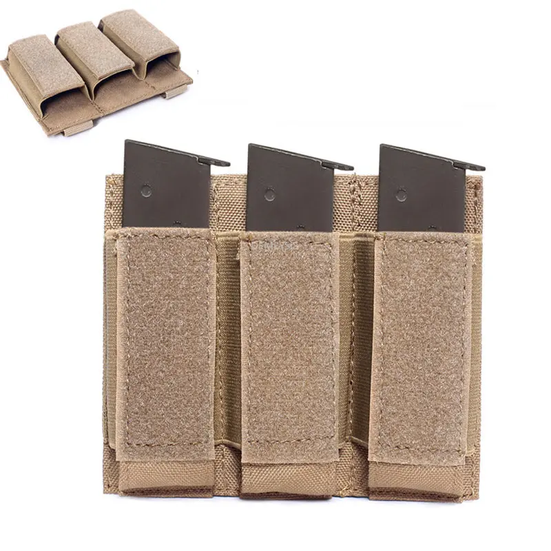

Tactical Double Triple Magazine Pouches Molle Shooting Hunting Pistol 9MM Mag Pouch for Glock M1911 92F Magazines 40mm Grenade