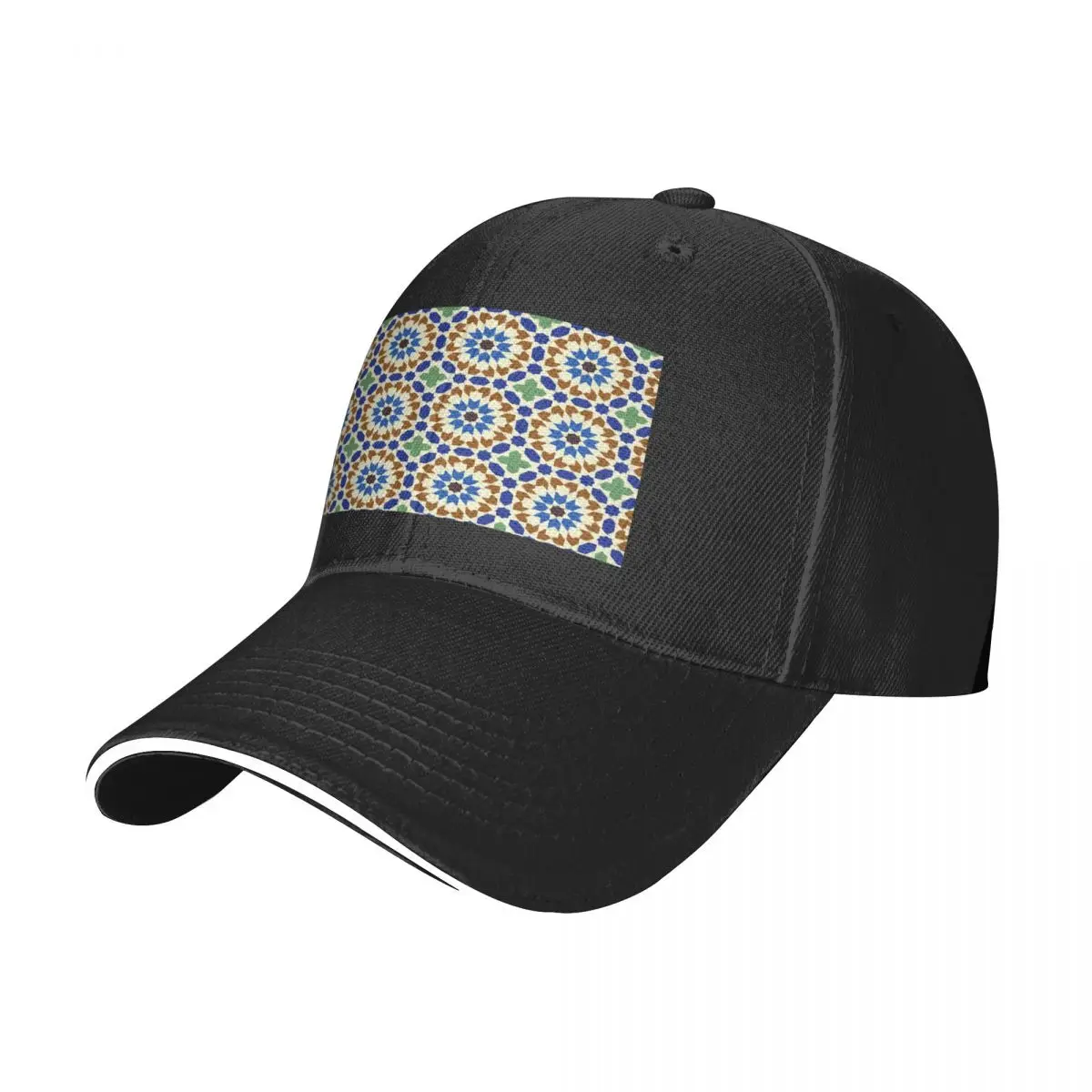 

Moroccan Style 7 Baseball Cap Back Buckle Cap Casual Hip Hop Dad Hat Unisex Adjustable Polyester Fishing Hat Summer Hat