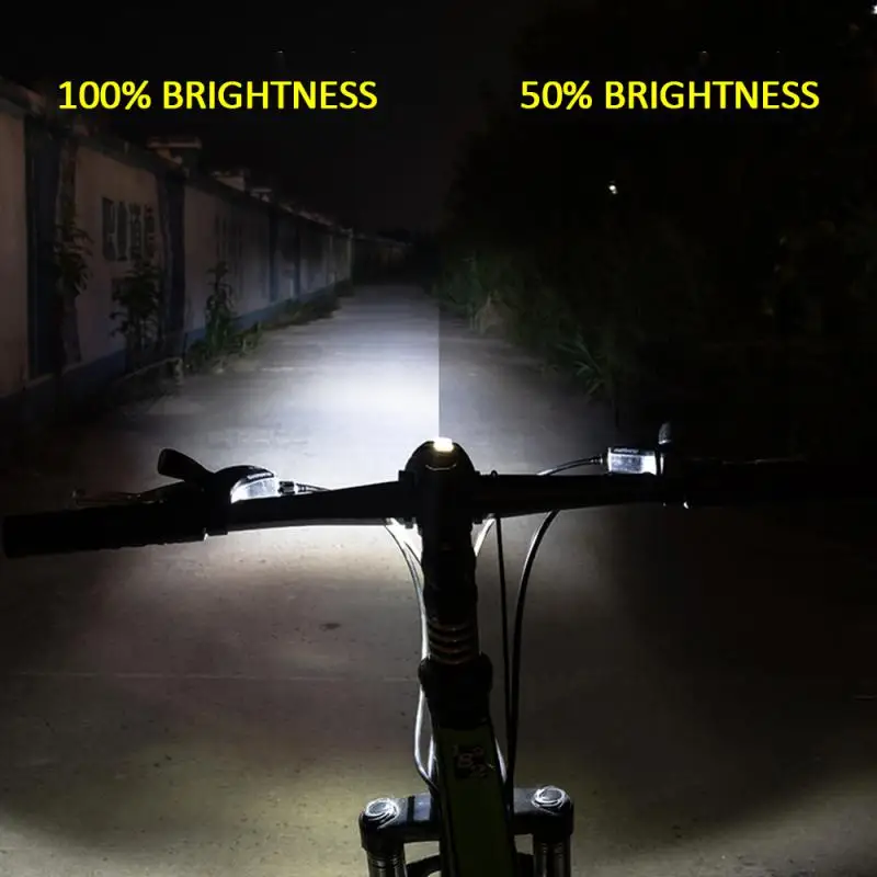 

Rechargeable LED Mountain Bike Lights Front Lamp Set USB