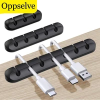 oppselve cable organizer silicone usb cable winder flexible cable management clips cable holder for mouse headphone earphones