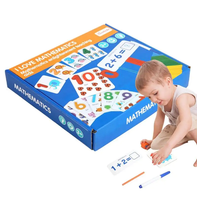 

Математические палочки с подсчетом, детское сложение и вычитание учебных пособий, Ранние развивающие игрушки для снижения времени экрана, родитель-ребенок