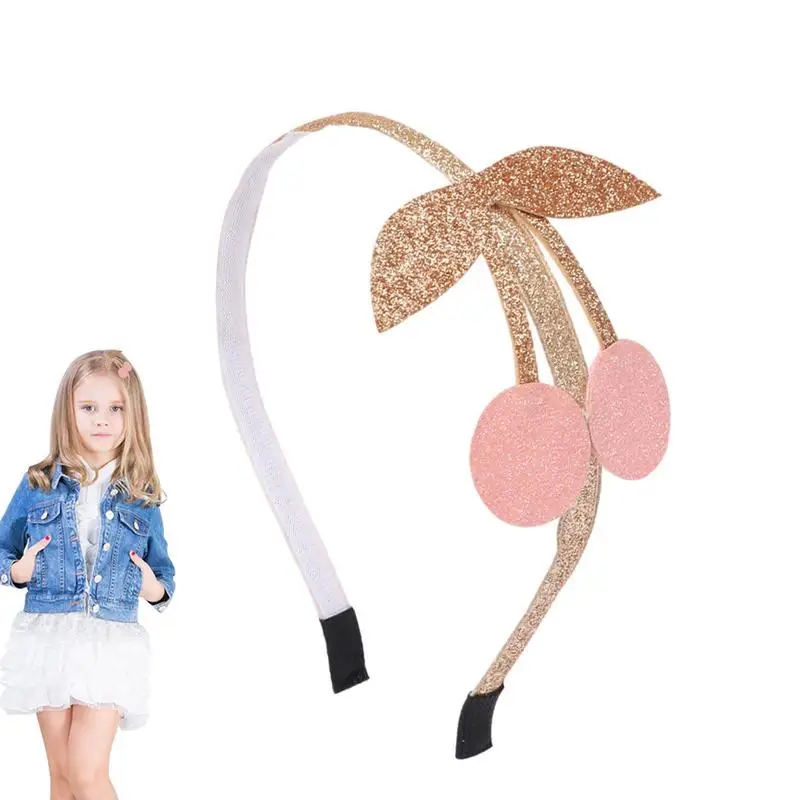 

Ободок детский Блестящий с цветами для девочек, модный обруч для волос с милыми блестящими цветами, для начинающих ходить детей
