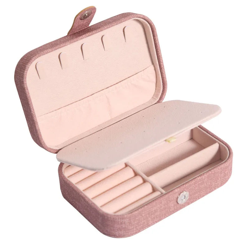 Travel Jewelry Box Ring Earring Jewelry Storage Box Multifunctional Portable Earring Necklace Storage Box