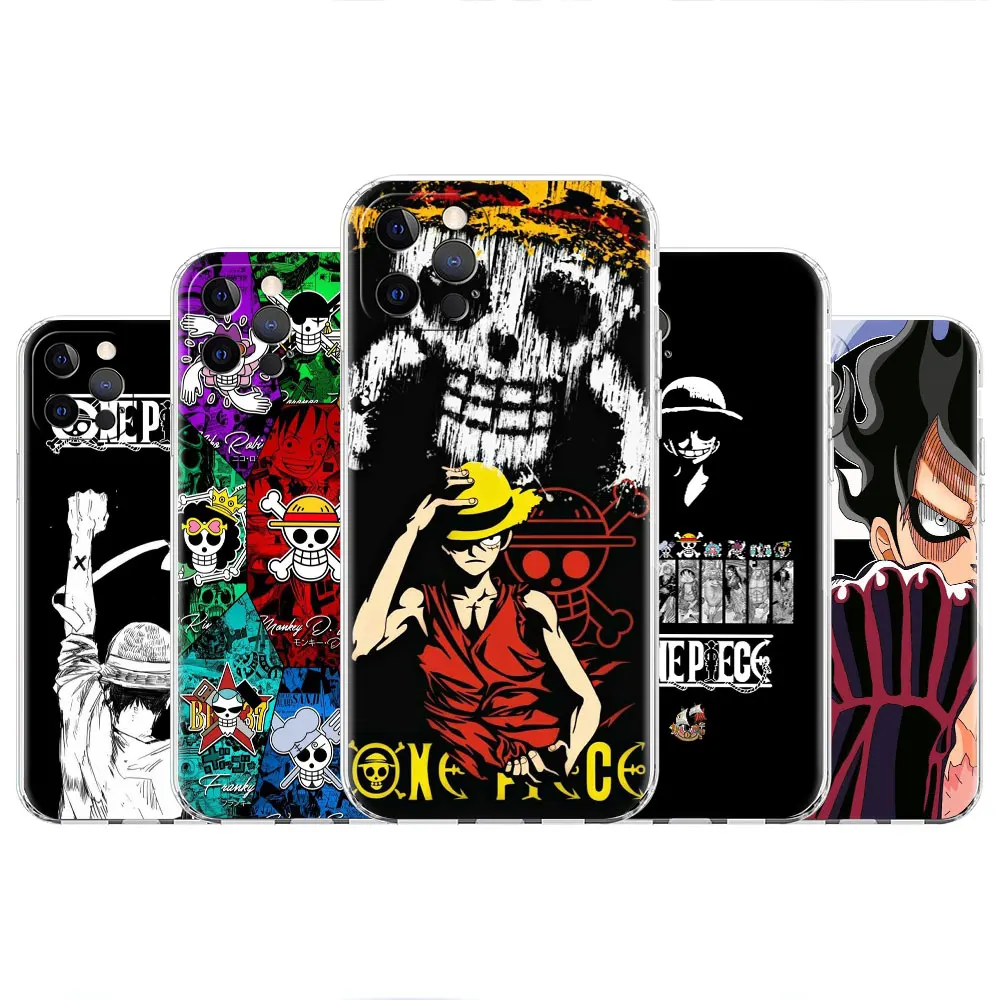 

Clear Case For Apple iPhone 13 Pro 11 14 12 7 8 Plus SE 2022 XR X XS Max 6 6S Silicone Phone Cover One- Piece Boy Anime