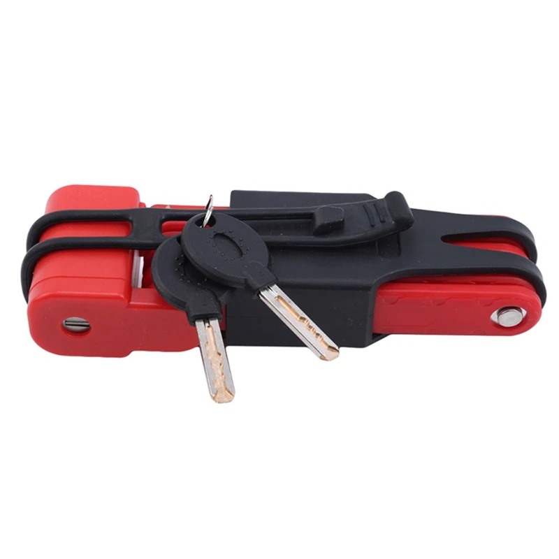 

HOT Folding Bicycle Lock Steel Portable Bike Lock Security Cable Locks Anti-Theft Combination Mountain Bike Riding Tools