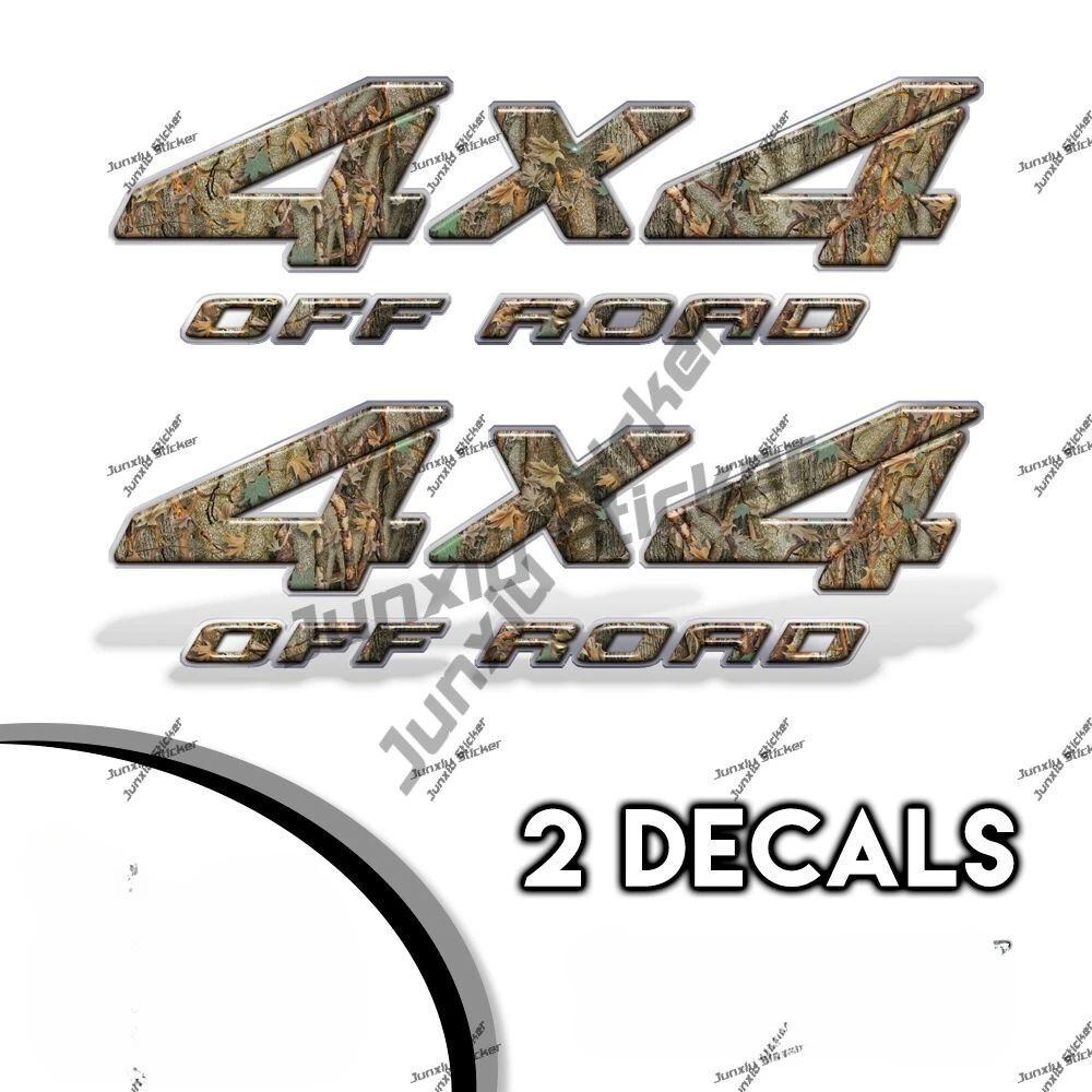 2 шт. 4x4 наклейка для бездорожья дуб камуфляж защищенная от царапин декоративная