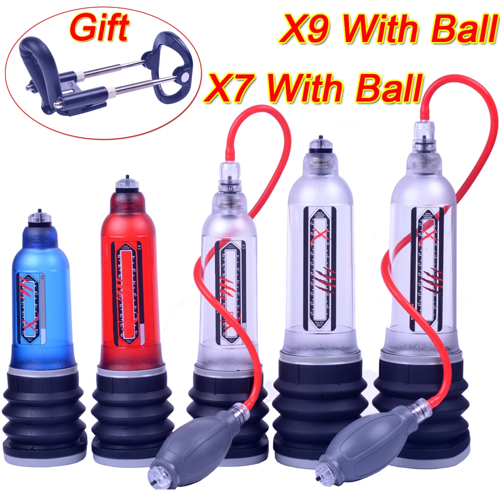 NEW X5 X7 X9 Male Penis Pump Water Vacuum Pump For Men Penis Extender Increase Penis Enlargement Cock Dick Enlarger Hydrotherapy