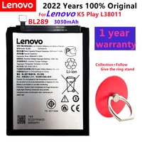 100 original new bl289 for lenovo k5 play l38011 3030mah battery high quality battery collectionfollow give the ring stand