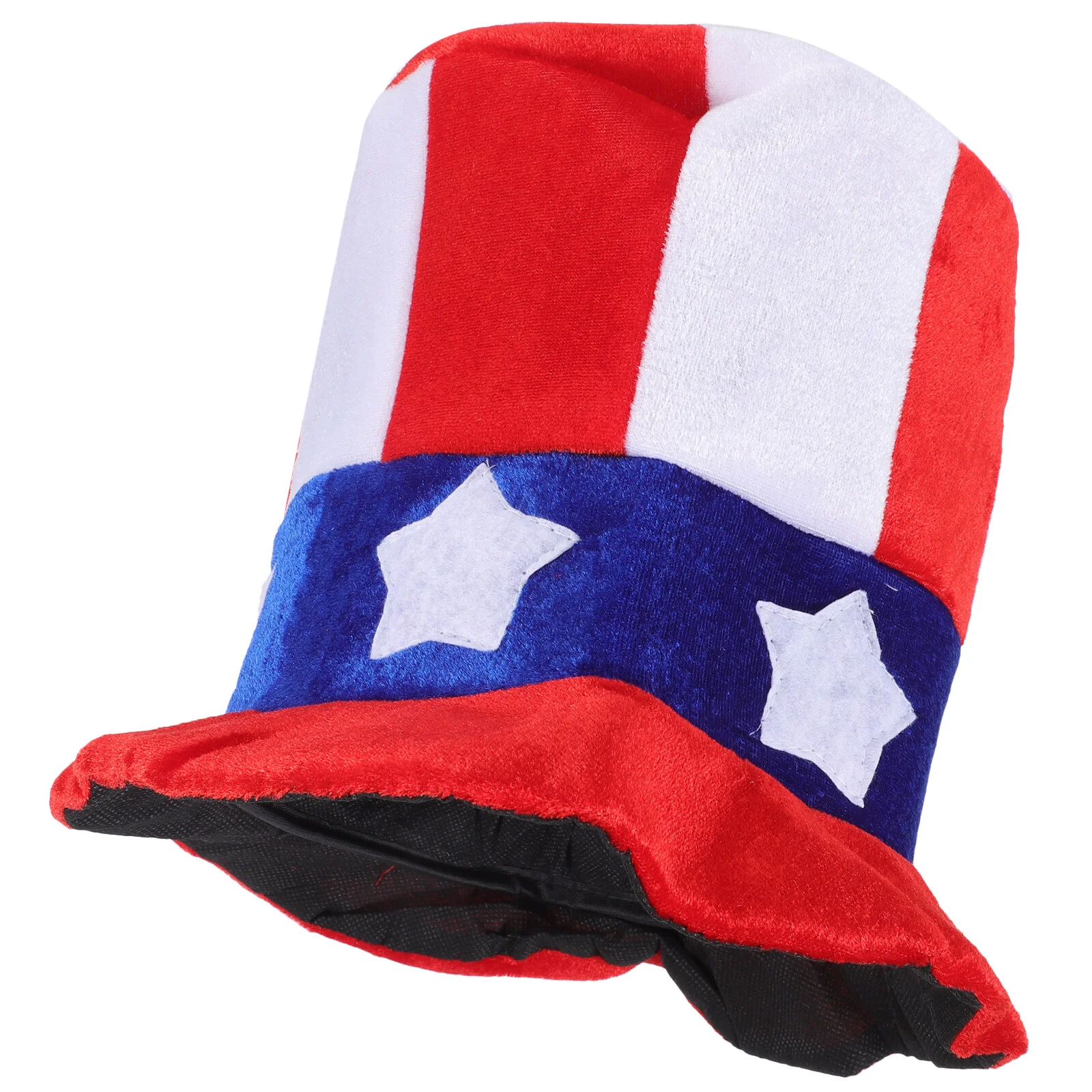 

Independence Day Hat US Flag Patriotic Party Hats Fourth July Sequins Ethnic Cloth Uncle Costume Man Accessories