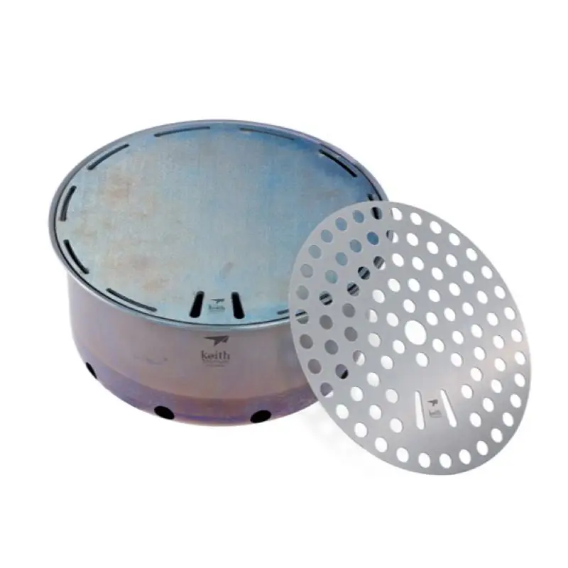 Новинка жаровня Keith из чистого титана уличная угольная плита портативная для