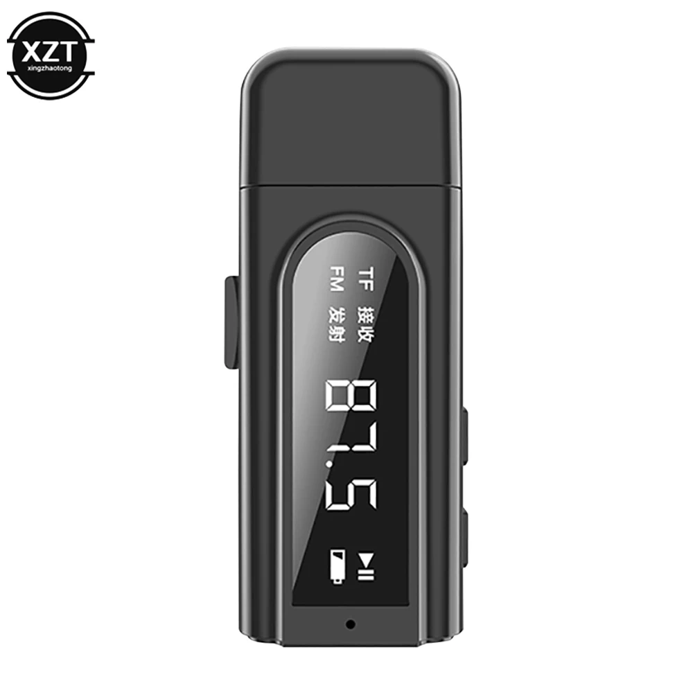 USB Bluetooth 5 0 приемник-передатчик светодиодный дисплей MP3-плеер Aux автомобильный FM ТВ