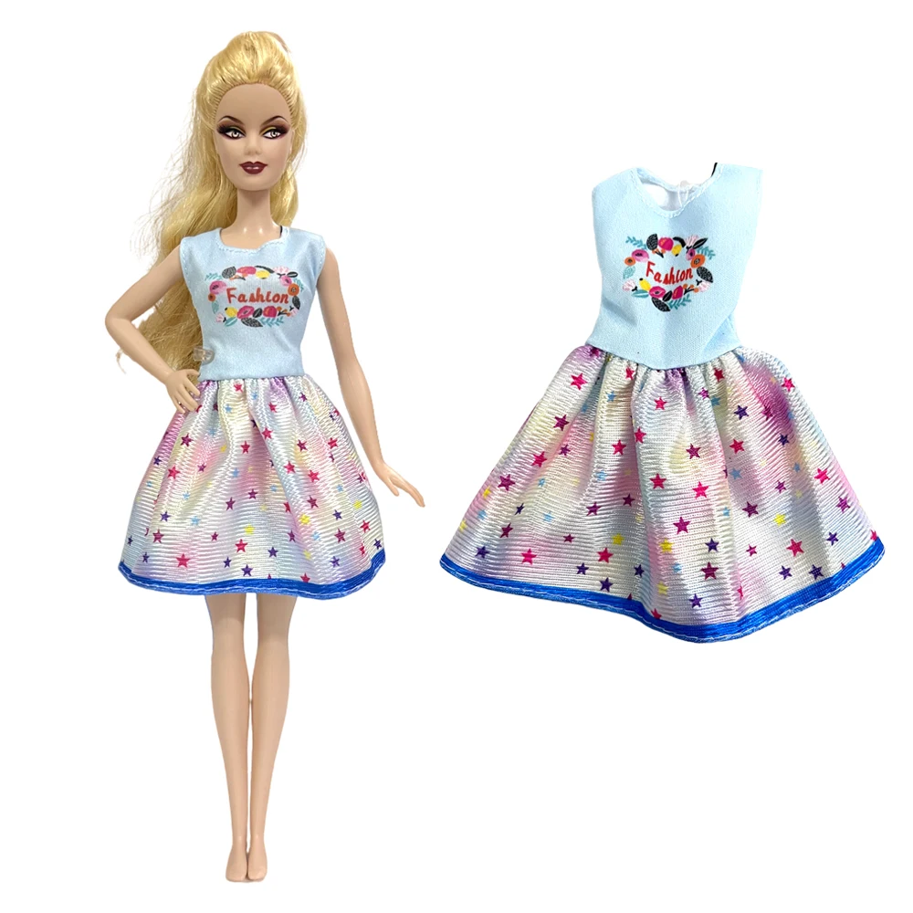 

NK Official 1 Pcs Party Blue Dress 1/6 Doll Clothes for barbie Fashion Daily Wear 30 Cm Doll Accessories Clothing Doll Toys