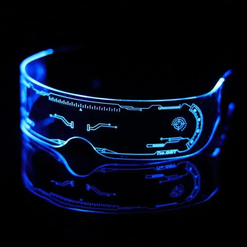 

Led Science Fiction Luminous Glasses Festive Party Party Decoration Technology Glasses Dazzling Goggles for A Party Atmosphere