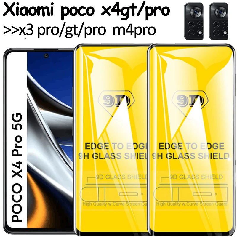 

Glass For poco x4 pro 5g Screen Protector pocco xiaomi m4 pro 4g poco x4 gt camera Film poco x3 gt x4gt poko x3 pro x4pro Glass