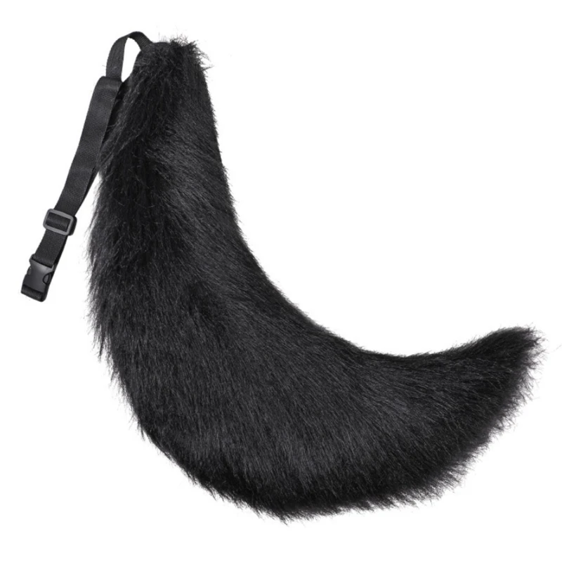 

Sexy Lolita Plush Animal Cat Fur Tail for Fancy Carnival Party Furry Wolf Fox Tail Plush Party Costume Simulation Beast