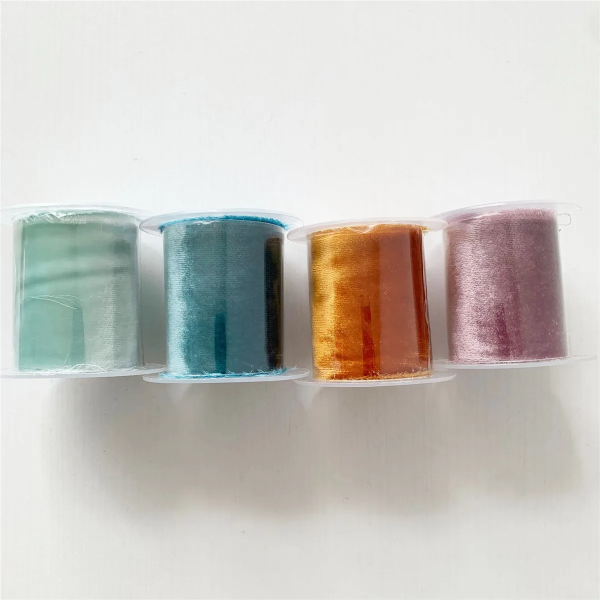 

50mm Silk Velvet Ribbon With Frayed Edged Ribbon For Wedding Ribbon packaging ribbon 100% silk ribbon soft ribbon