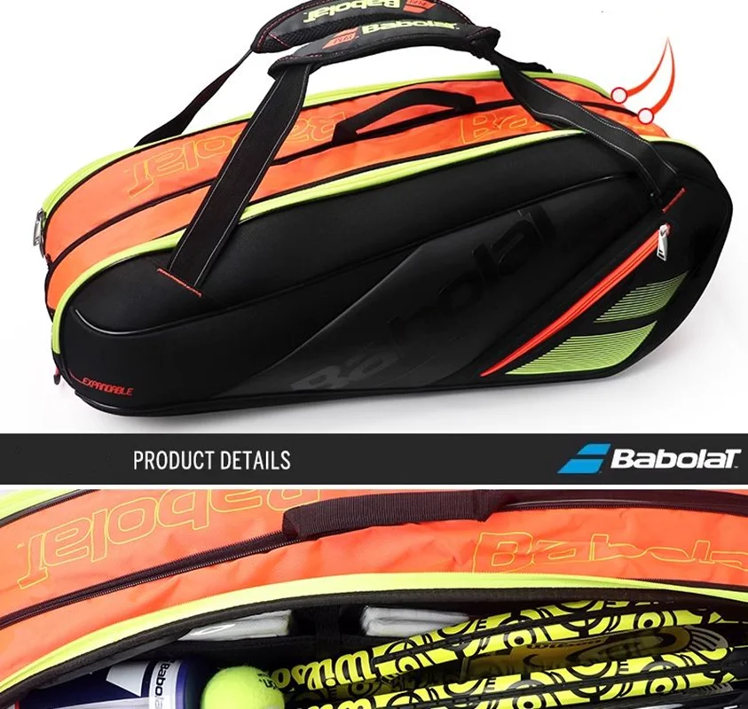 2024 Новый теннисный рюкзак Babolat 4-10R Team Series сумка для теннисных ракеток мужчин и