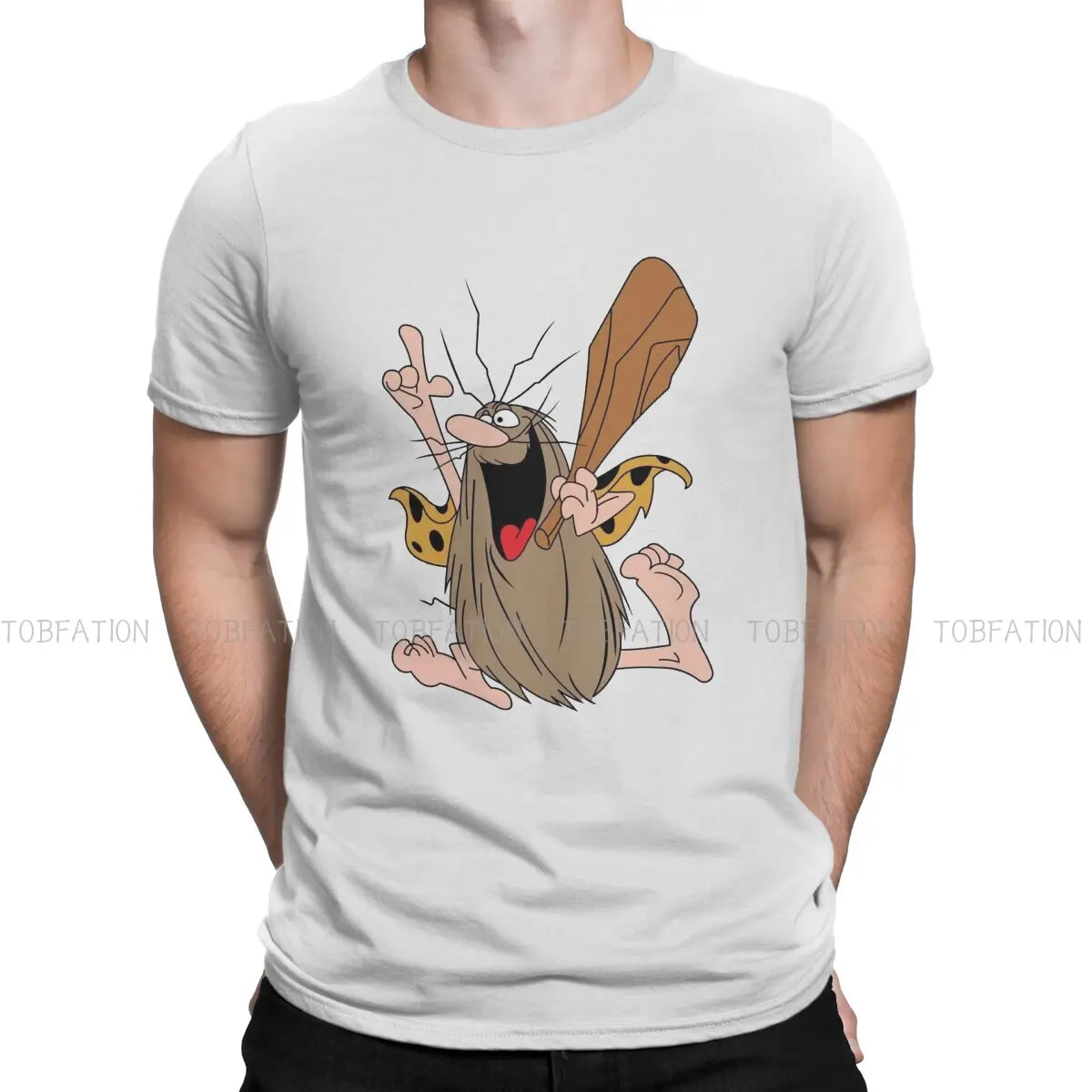 

Уникальная футболка Captian CaveMan, Повседневная футболка, новинка, футболка для взрослых