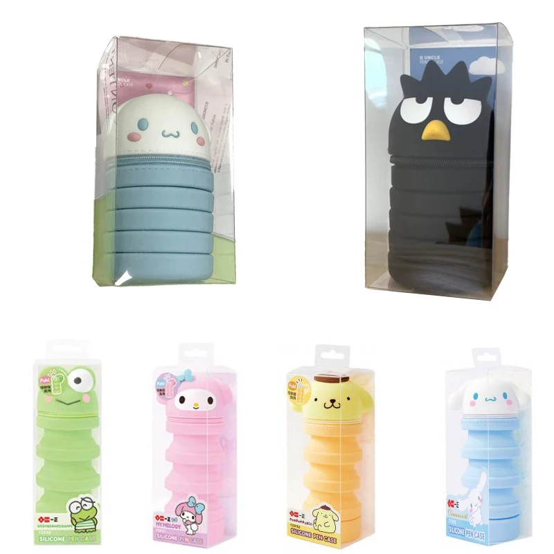 19 см Sanrios Kawaii Kitty Mymelody Cinnamoroll помпон Purin мультяшный выдвижной декомпрессионный