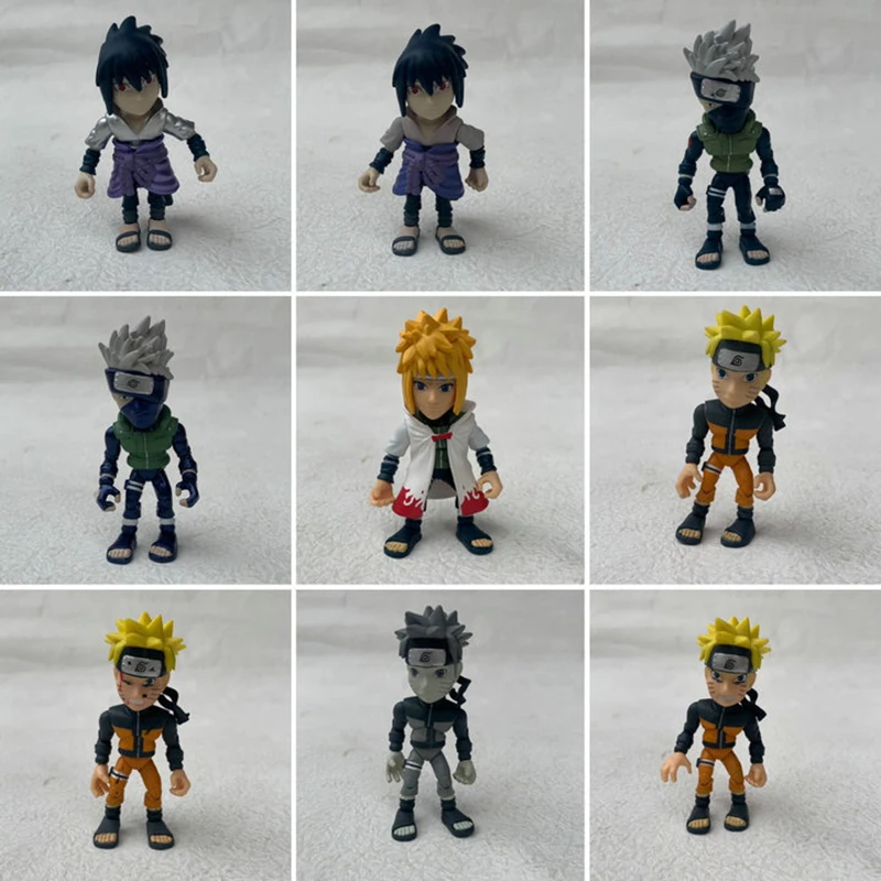 

NARUTO Action Figure Sasuke Uchiha Naruto Kakashi Haruno Sakura Hinata Q Version Joints Movable Action Figure Model Toys