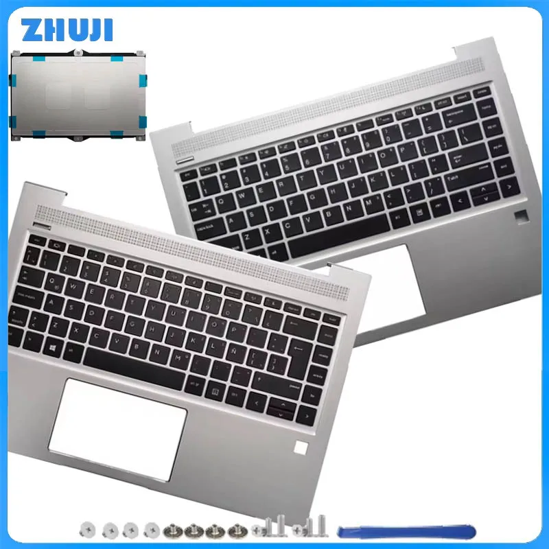 Фото Для Probook 440 G6 G7 HSN-Q15C Q21S ZHAN 66 PRO 14 G2: верхний корпус (палмрест) с клавиатурой и тачпадом L65225-001 №1