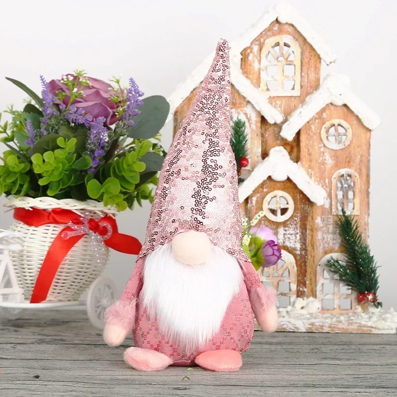 Праздничные Мультяшные плюшевые игрушки Рудольф и Санта-Клаус рождественские