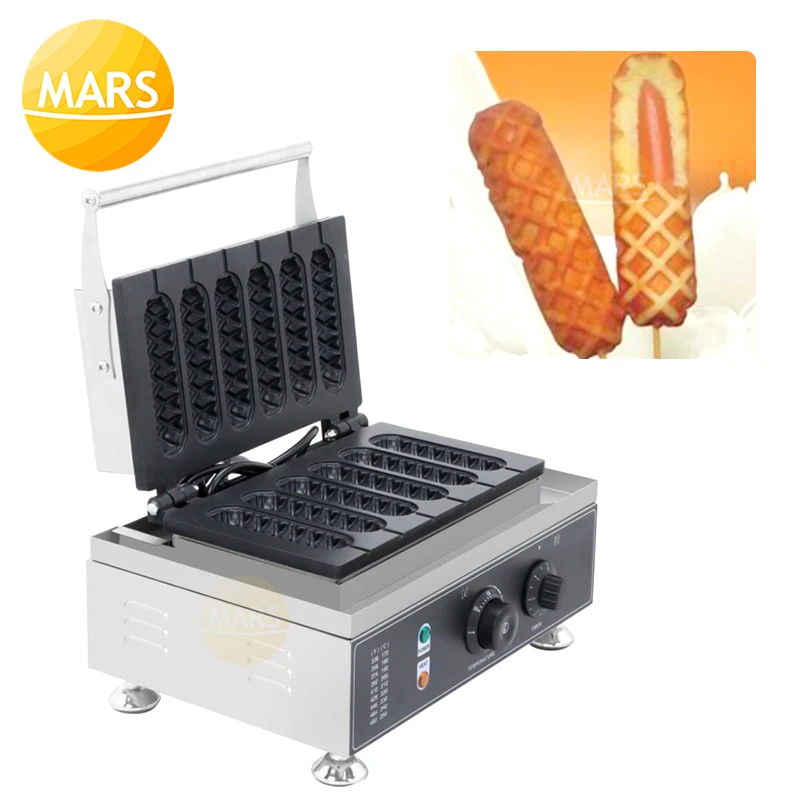 Machine Stainless Steel 6 Slices Frehch Corn Dog Baker For Sale