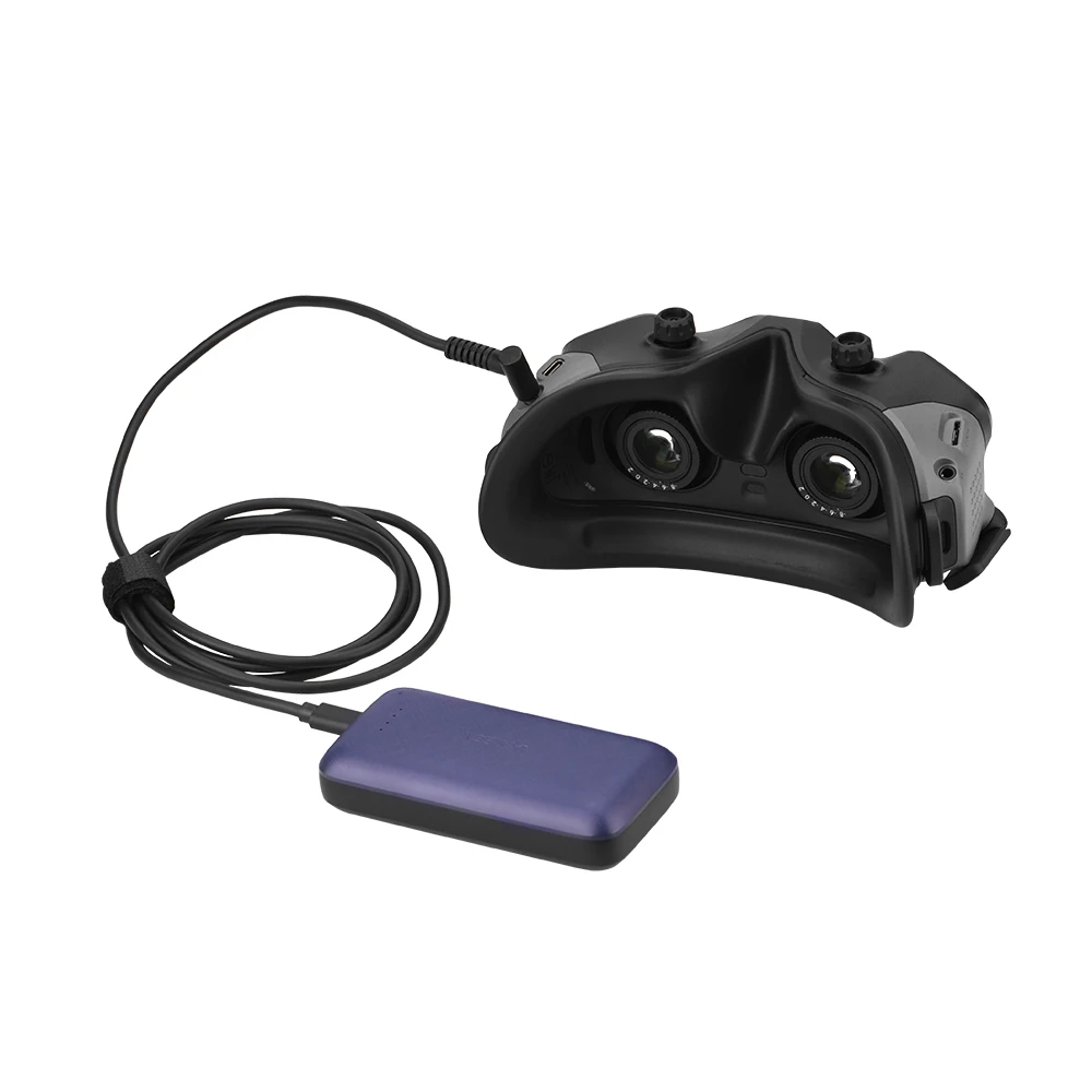 Силовой зарядный кабель для DJI Avatar Goggles 2, быстрая зарядка, PD-порт, мобильный кабель питания для очков, 2 запасных части, аксессуар