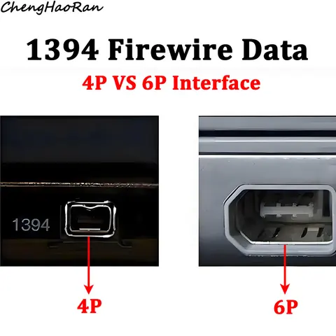 1 шт. для 1394 Firewire USB-4P 6P до 1394 Кабель для передачи данных IEEE 1394 Соединительный кабель для видеокамеры DV Аксессуары для карт сбора данных
