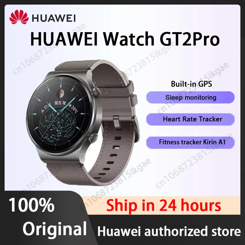 

Original Huawei Watch GT 2 Pro Smartwatch Heart Rate Tracker Sleep monitoring GPS Fitness tracker Kirin A1 smart watch men GT2