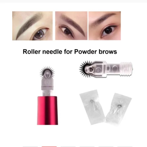 

Semi Permanent Makeup Disposable Microblading Needle Roller Easy Color Microblading Blades for Fog Eyebrow with Black Tattoo Pen
