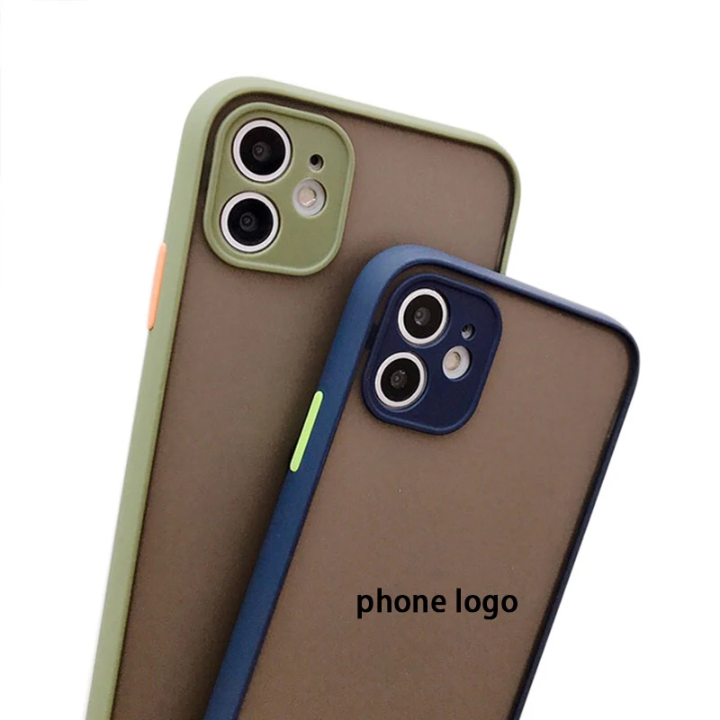 

Skin-Feel Frosted Matte Translucent 18G Phone Case For Iphone 14 13 12 11 Pro X Xr Xs Max 7 8 Plus Lens Protection Phone Case