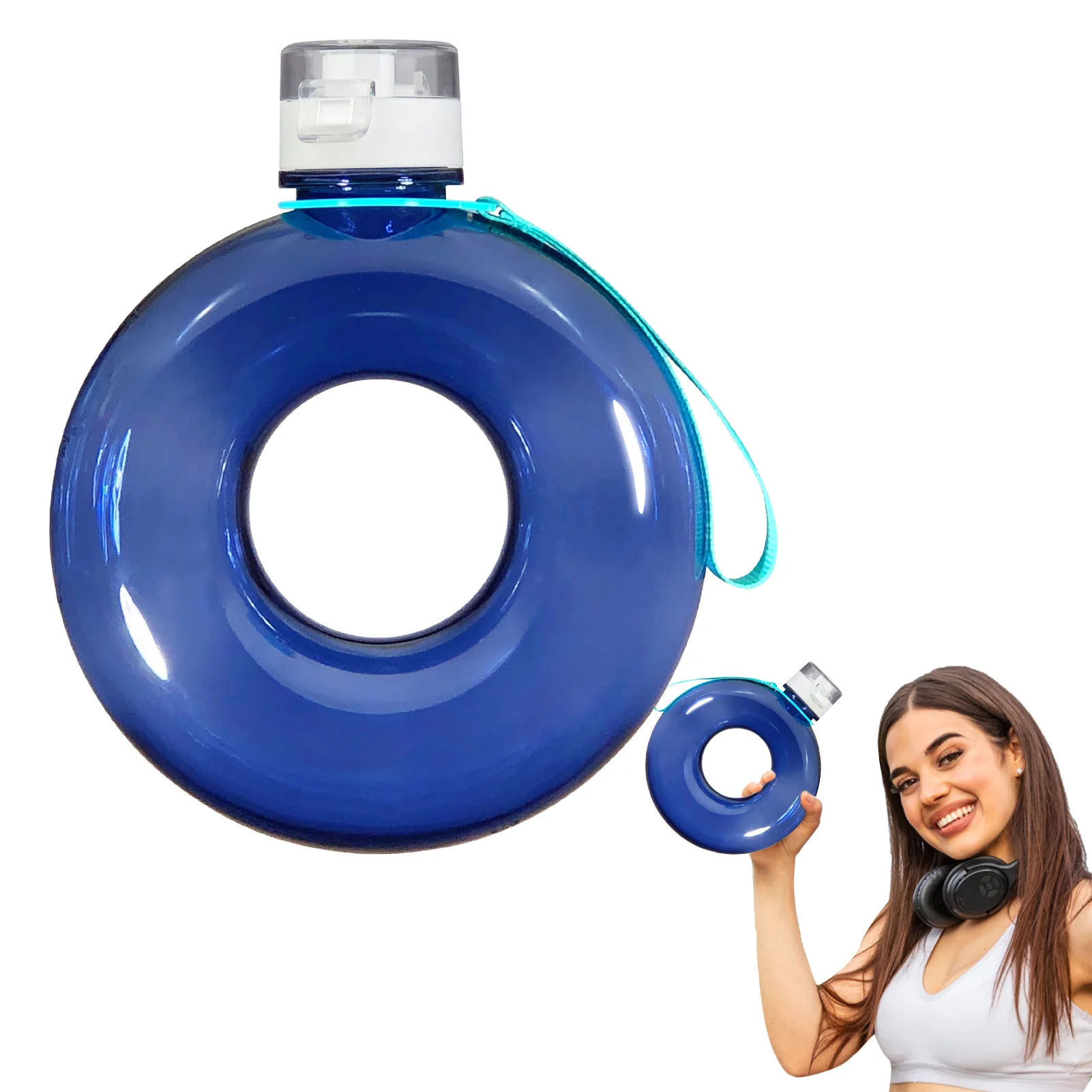 

1 л, многоразовая бутылка для воды для спортзала, большая бутылка для воды для спортзала, для ежедневного увлажнения, подходит для фитнеса, к...