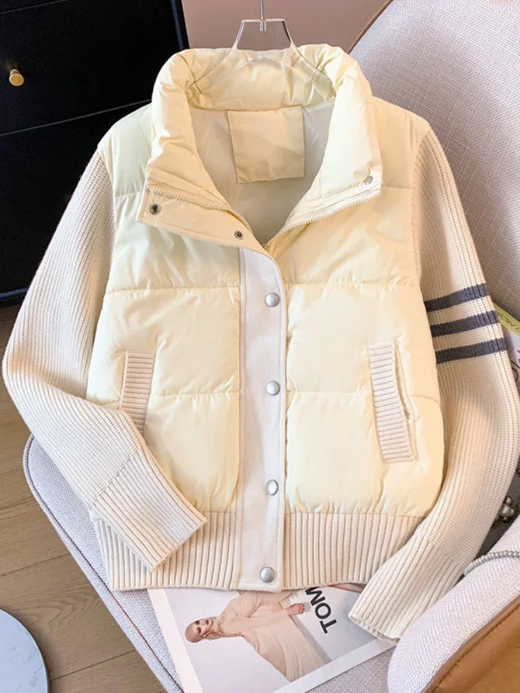 2024 осенне-зимняя модная новая женская роскошная хлопковая куртка высокого