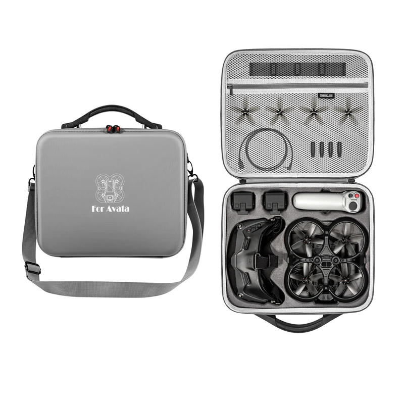 

Shoulder Bag For DJI Avata PU Carrying Case Drone Portable Handbag for DJI FPV Flight Goggles V2/Goggles 2 Accessory Storage Bag